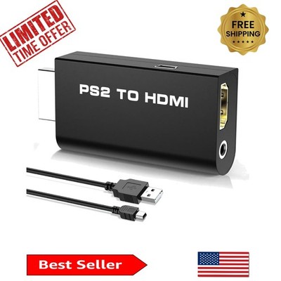 Compact PS2 to HDMI Adapter - Easy Setup for Crystal-Clear Gaming Experience