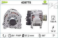 Valeo Generator 439775 FüR Audi