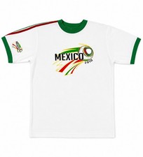Mexico 2010 FIFA World Cup T-Shirt Men’s Size L White Green Soccer South Africa