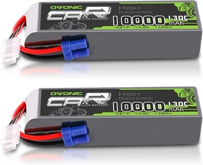 2x Ovonic 14.8V 130C 4S 10000mAh Lipo Akku EC5 Für 8S RC Truck RC Car Vehicles