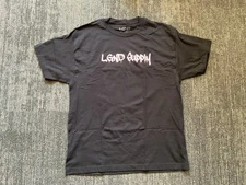 LGND Men's Short Sleeve T Shirt Top Black Graphic Print 100% Cotton Size Large