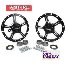 Mpd MPD28500, Kit Black Aluminum Direct Mount Billet Hubs For Sprint And Midget 