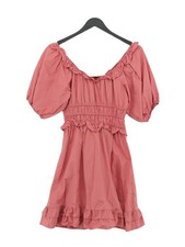 NA-KD A-Line Midi Dress UK6 in Pink