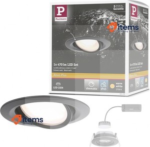 Paulmann 92459 LED Built - In Lamp Nova Plus IP65 Single Light Black Matt