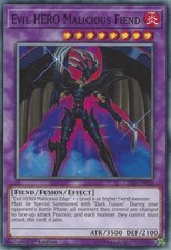 Evil HERO Malicious Fiend - LED5-EN020 - Common - 1st Edition Near Mint Legendar