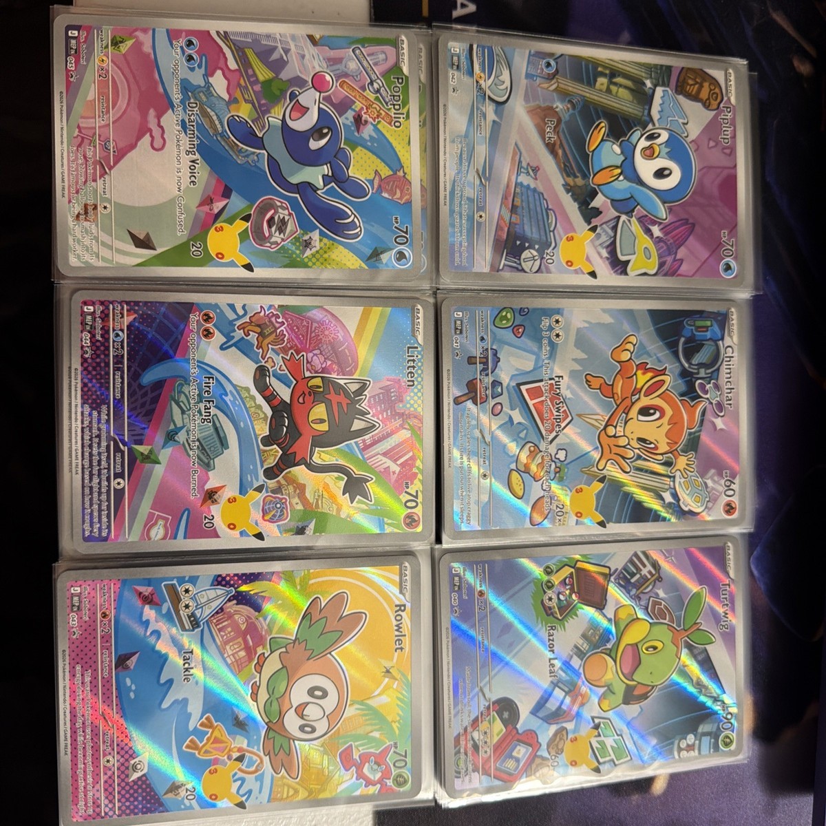 【英語版】Pokemon first partner 30th 第7世代御三家 Pokemon First Partner Illustration Collection Series 1 Gen 4 & 7