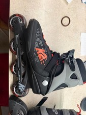K2 KINETIC Men's Inline Skates Size 12 Rollerblades 80mm  Excellent 