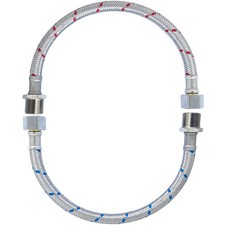 HOMYEP 3/8" M-F Faucet Water Supply Lines Extension Hose 10 Inch