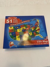 Melissa Doug United States of America USA 51 Piece Floor Puzzle Oversized 3x2'