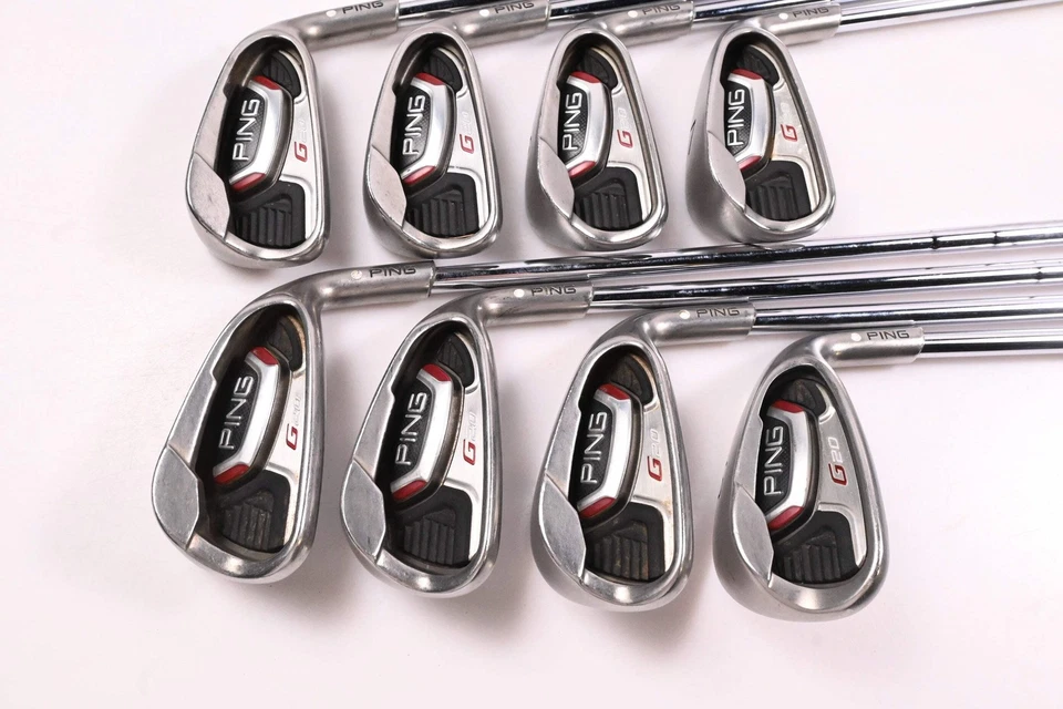 Ping G20 ferri da stiro / 4-PW + SW / punto bianco / aste flessibili regolari Ping CFS - Immagine 2 di 4