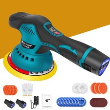 150mm Poliermaschine 12V Akku Auto Polierer Maschine Schleifmaschine+2x Batterie