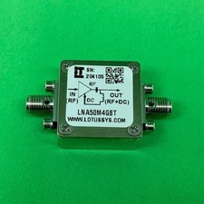 Broadband Low Noise Amplifier 0.8dB NF 50M 4GHz 18dB Gain with Bias Tee