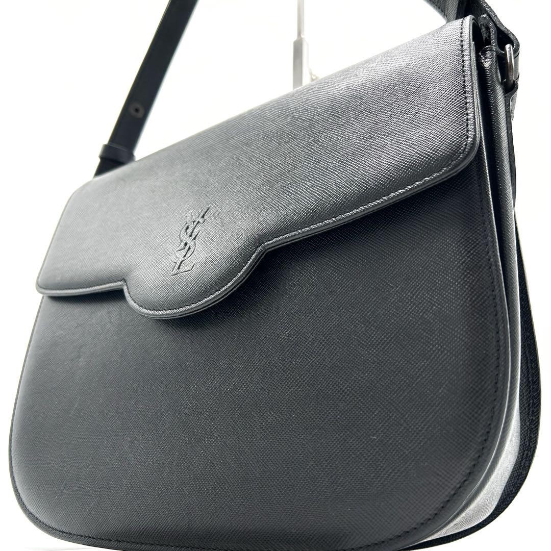 Borsa a tracolla Yves Saint Laurent YSL 2 vie Cassandra in pelle nera F07141218