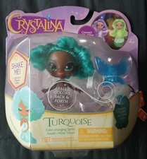 Crystalina Turquoise 4" Doll with Color Changing Led Amulet