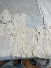Antique Vintage Infant Gowns Batiste Cotton