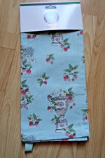 WIMBLEDON THE CHAMPIONSHIP OFFICIAL STRAWBERRIES AND TROPHIES TEA TOWEL