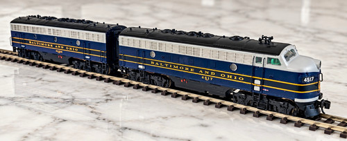 Juego de locomotora diésel InterMountain escala N B&O EMD F7A/F7B #4517 #5448 | Condition: Used