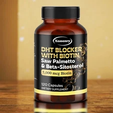 DHT Blocker Capsules - Saw Palmetto, Biotin,Beta-sitosterol - Boosts Hair Growth