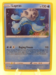 ebay lapras pokemon card GX (Full Art) 139 - Holofoil SM Base Set Pokmon Hit Points190 HP Form Lapras #131 - Pokedex Black