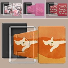 Magnetic Separation Case for Kindle Paperwhite 5 6 7 Transparent Back Hand Strap