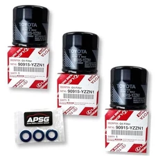 Filtro de aceite genuino 90915-YZZN1 / 90915-YZZF2 con arandelas de tapón de 