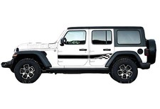 Fit For Jeep Wrangler Rubicon Sahara Car Sticker Graphics Side Door Stripe Decal