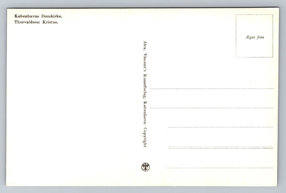 Thorvaldsen's Christus Statue RPPC Copenhagen Cathedral Denmark | eBay