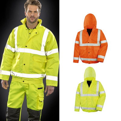 Result Core High Viz Winter Waterproof Blouson R217X - Safety Wear Jacket Coat