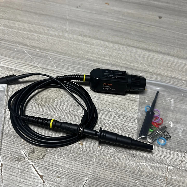 High Precision Oscilloscope P6139B Probe 500MHz 10x attenuation Alligator Clip