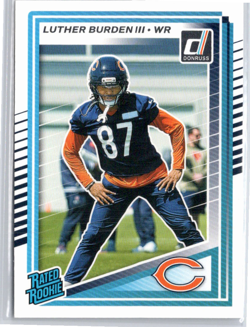 Luther Burden III - 2025 Panini Donruss - Rated Rookie #395 - Chicago Bears