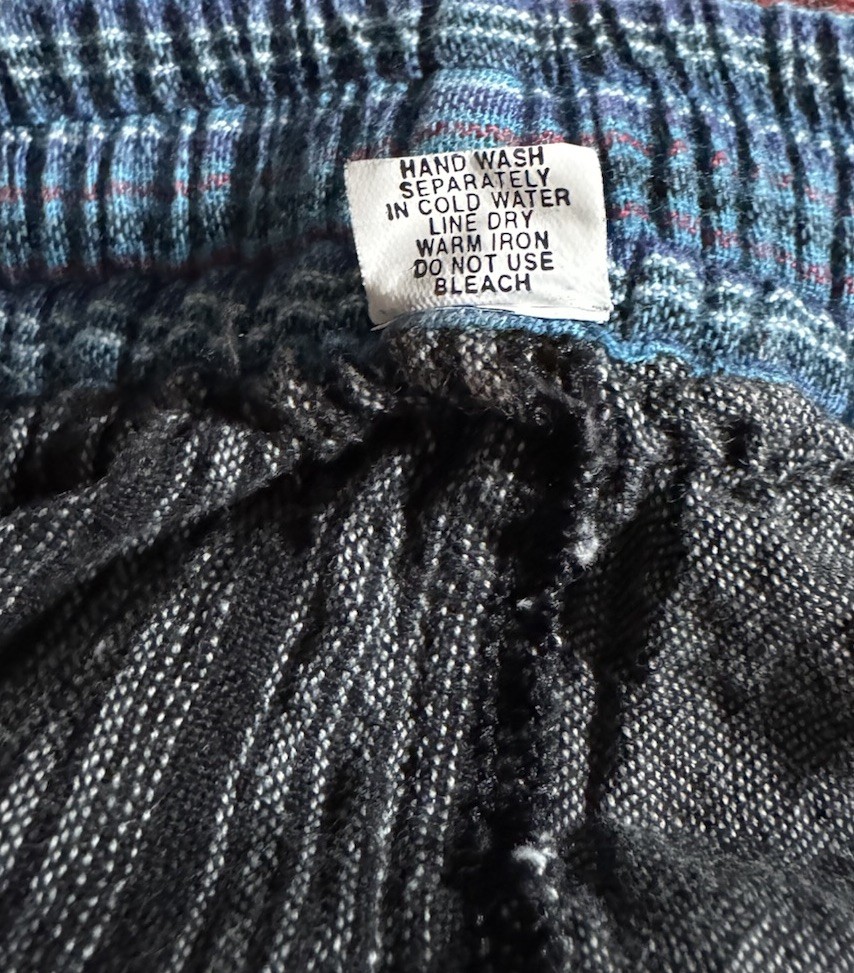 Boho Patchwork Cotton Pants One Size Elastic Wais… - image 7