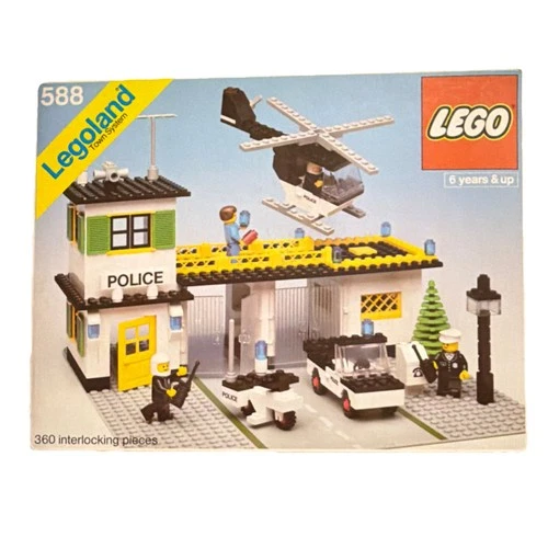 LEGO Police Headquarters 588 Set 360pcs Ages 6+ *COMPLETE w/BOX & INSTRUCTIONS