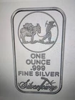 1 Oz Silvertowne Prospecter Bar In Capsule. 999