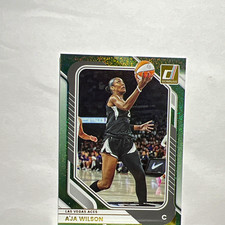 Panini 2025 Donruss WNBA A'ja Wilson Las Vegas Aces #82 Green Shimmer