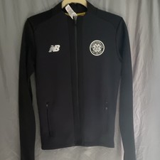New Balance Celtic FC Soccer Jacket Black Full Zip Youth Size YXL