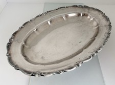 Barock Schale antik Porzellan versilbert Obstschale 1930 Jahre vintage schön