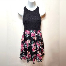 Speechless Dress Size 5 Floral Lace Sleeveless Multicolor Summer Casual C191