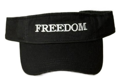 FREEDOM Charlie Kirk Direct Embroidered Adjustable Curved Bill Visor