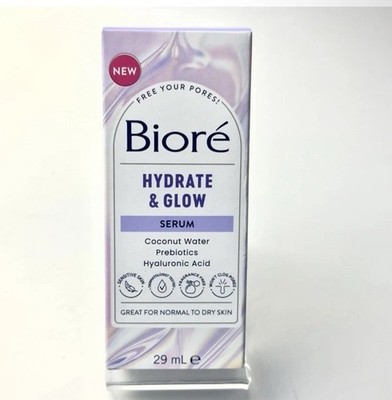 Bioré Hydrate hydrate & glow serum ￼ 29 mL  ￼ coconut water hydraulic acid