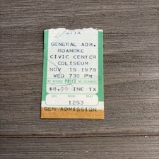 STYX 11/15/1978 ROANOKE CIVIC CENTER TICKET STUB PIECES OF EIGHT
