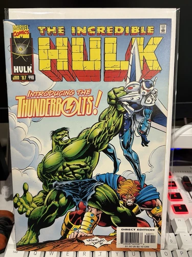 The Incredible Hulk #449, 1st team app. The Thunderbolts, 1st app. Songbird NM