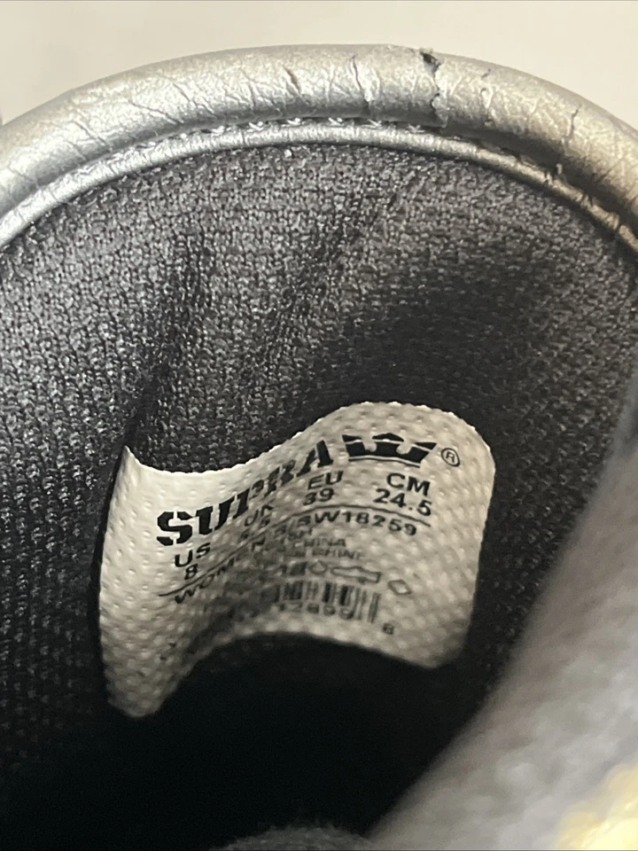 Supra Skytop Zapatillas altas metálicas para mujer talla 8 Foto 3 de 4