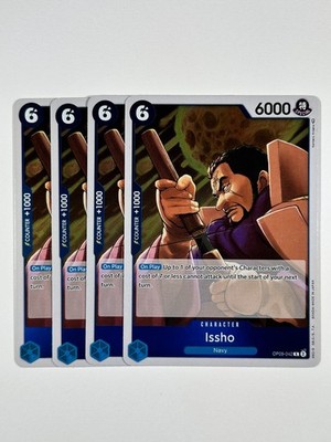 OP05-042 Issho (R) Awakening of the New Era One Piece CCG x4 Playset NM English
