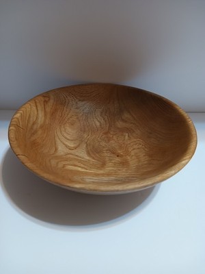 Handcrafted White Oak Wooden Bowl, Artisan Crafted 