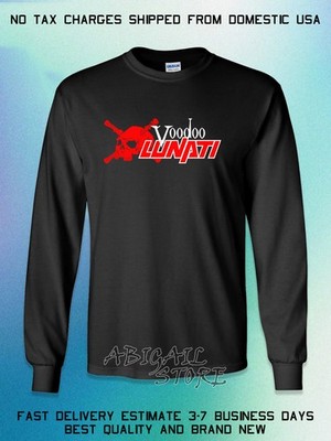 New Lunati Voodoo Camshaft Logo Men's Long Slevee T-Shirt American T-Shirt