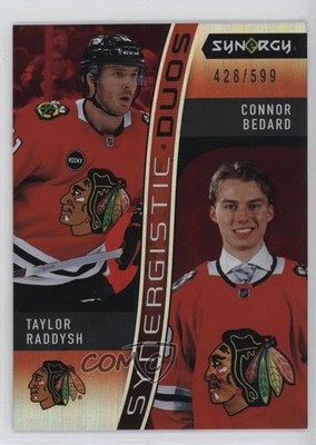 2023 Upper Deck Synergy Red 428/599 Connor Bedard Taylor Raddysh #SD-5 RC 0s8s
