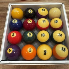 VINTAGE BAKELITE POOL Balls Never Used Billiards Semichrome Tested