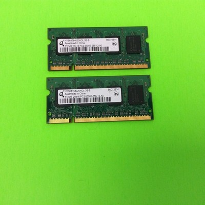 Set of (2) Qimonda HYS64T64020HDL-3S-B 512MB (1GB Total) PC2-5300S Random Acce