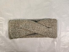 DKNY Women's Warm Fleece Lined Headband Heather Grey Shimmer