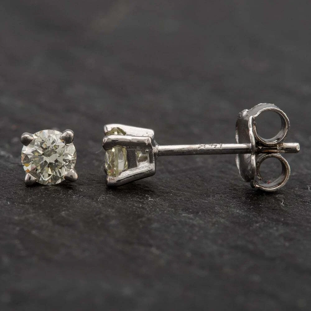 Second hand diamond stud earrings sale